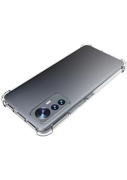 Xiaomi Mi 12 Lite Kılıf Darbe Emici Köşe Korumalı Anti Shock Şeffaf Silikon Şeffaf