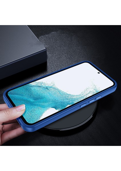 Samsung Galaxy A04s Uyumlu Kılıf Kamera Çıkıntılı Arkası Kristal Şeffaf Hassas Tuşlu Renkli Kenarlı Flora Kapak Yeşil indirimleri