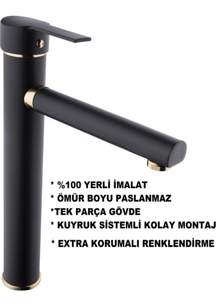 Çanak Siyah Lavabo Bataryası