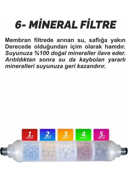 Kapalı Kasa 10 Aşamalı Su Arıtma Cihazı Filtresi