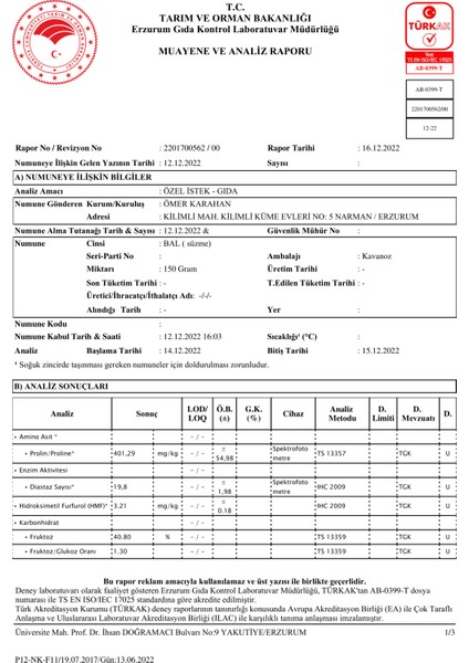 Karışım (Bal - Polen - Arı Ekmeği - Arı Sütü) 400 gr fırsatları