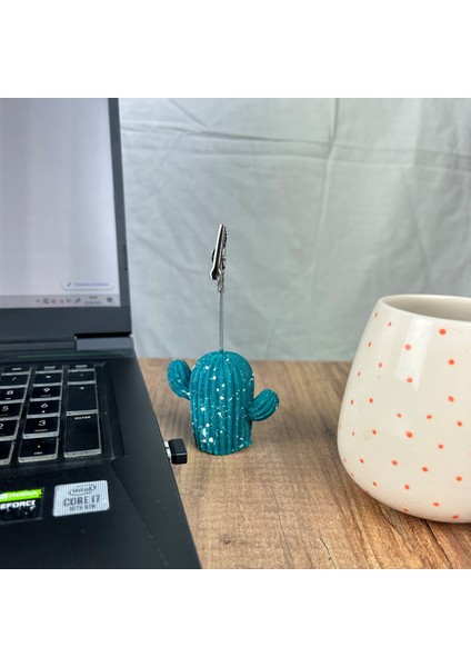 Koyu Yeşil Kaktüs White Splash Not Tutucu modelleri