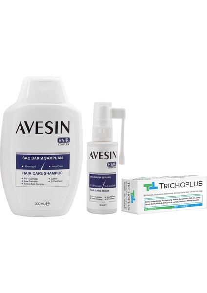 Avesin Hair Complex 3'lü Saç Bakım Seti