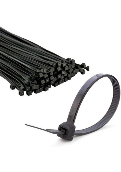 Kablo Bağı Plastik Kelepçe Siyah 9X760 mm - 100 Adet