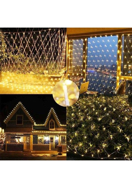 Dekor Ramazan Işıkları Ağ LED Işık Gün Işığı Ağ LED Işık Eklemeli Warm Light LED Işık Örümcek Ağı Işığı