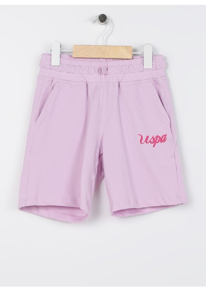 Bağlamalı Bel Standart Pembe Kız Çocuk Şort SEPTEMBER-IY23