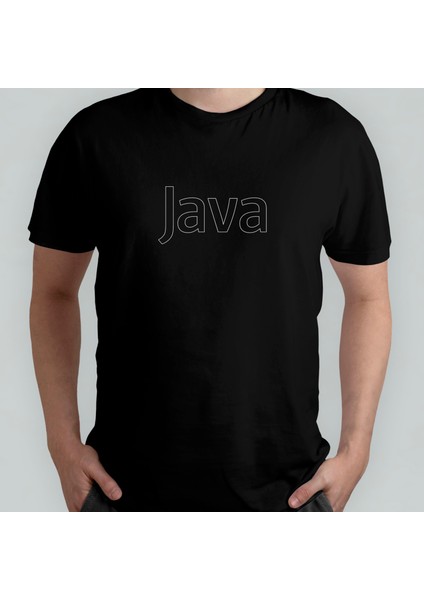 Java - Programcı / Coder %100 Pamuklu Bisiklet Yaka T-Shirt Model - 6