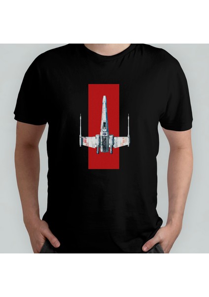Yıldız Savaşları / Star Wars %100 Pamuklu Bisiklet Yaka T-Shirt Model - 26