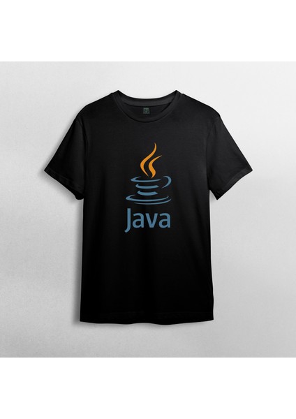 Java - Programcı / Coder %100 Pamuklu Bisiklet Yaka T-Shirt Model - 1