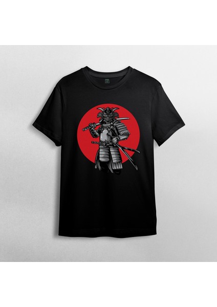 Samuray %100 Pamuklu Bisiklet Yaka T-Shirt Model - 1