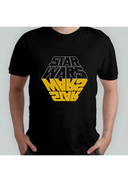 Yıldız Savaşları / Star Wars %100 Pamuklu Bisiklet Yaka T-Shirt Model - 8