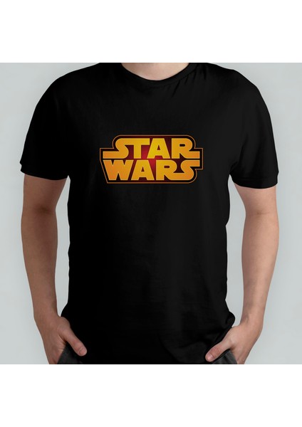 Yıldız Savaşları / Star Wars %100 Pamuklu Bisiklet Yaka T-Shirt Model - 11