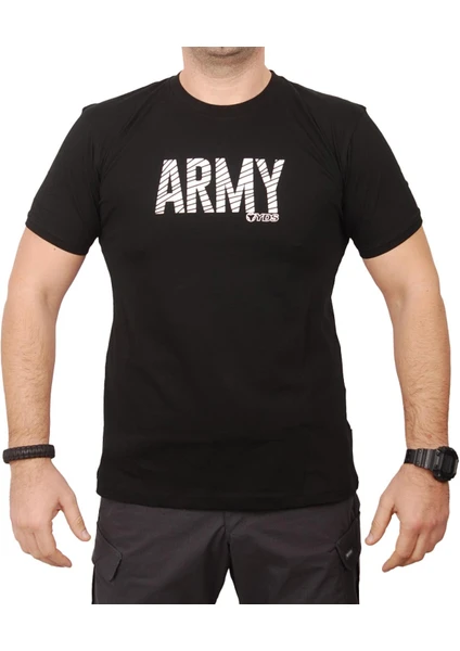 Printed T-Shırt -Army