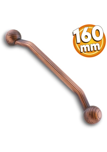 Topuz Mobilya Mutfak Dolabı Çekmece Dolap Kapak Kulpu Kulbu Antik Bakır 160 mm Metal Kulp