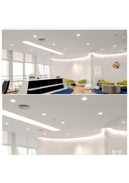 20W Siyah Kasa Yuvarlak Sıva Altı LED Panel 6500K Beyaz modelleri