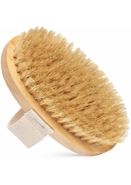 Masaj Aleti Peeling Ahşap Vücut Duş Fırçası Doğal At Kılı Fırçası