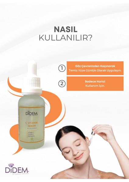 DİDEM BEAUTY Vitamin C SERUMU 30 ml