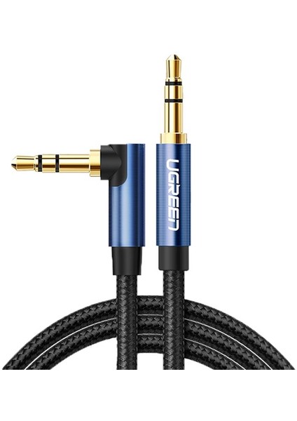 90 Derece L Tipi 3.5mm Aux Ses Kablosu 1 Metre