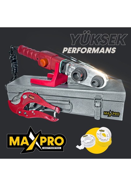 Max Pro Maxpro Yükse Kalite Kaydırmaz Kalınlaştırılmış Panel Pprc Boru Kaynak Mini Makina Seti Teflon