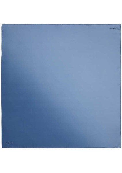 Koyu Indigo Indigo Degrade Twill Ipek Eşarp