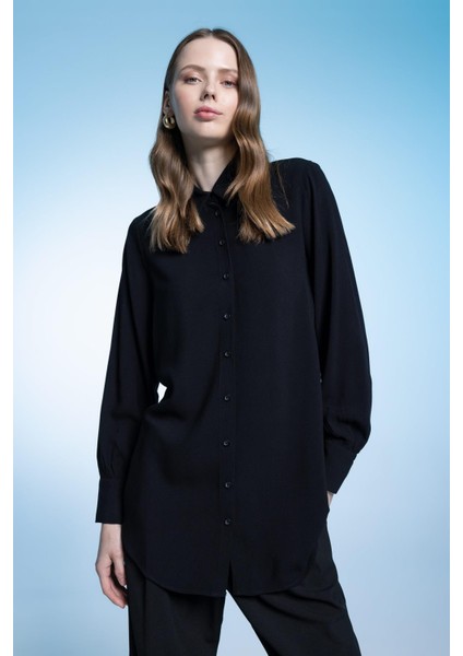 Regular Fit Uzun Kollu Gömlek Tunik Z3538AZ23SM