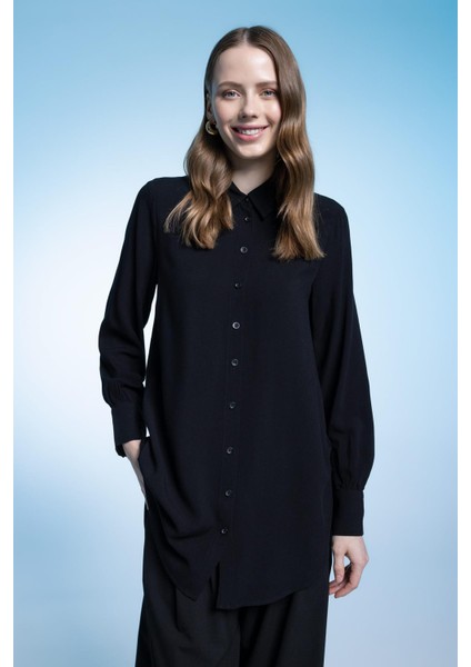 Regular Fit Uzun Kollu Gömlek Tunik Z3538AZ23SM