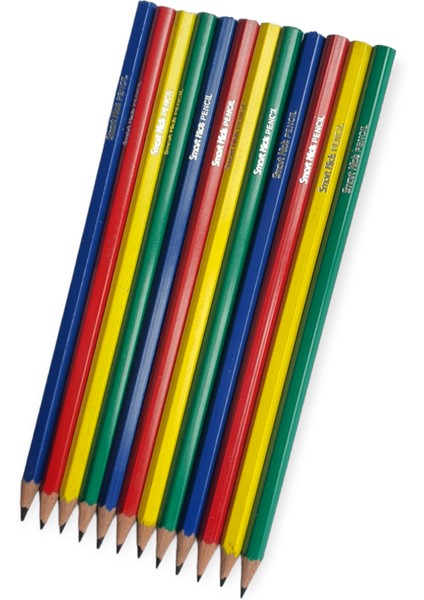 Smart Kids Köşeli Kurşun Kalem 12'li Paket