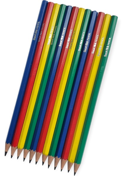 Smart Kids Köşeli Kurşun Kalem 12'li Paket