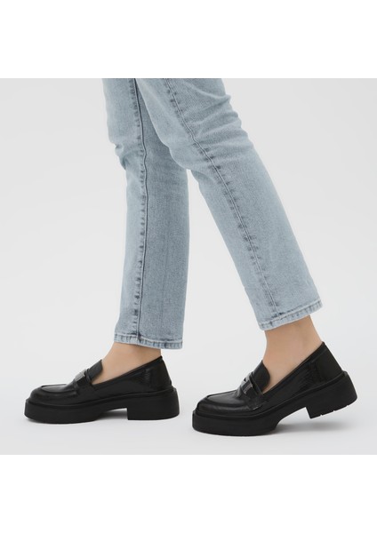 Kadın Vegan Loafer Ayakkabı 817 1981 Bn Ayk Y23