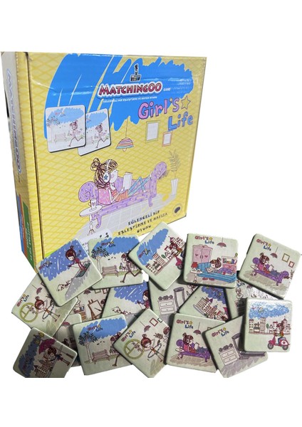 Matchingoo Eşleştirme ve Hafıza Kartları: Girl's Life