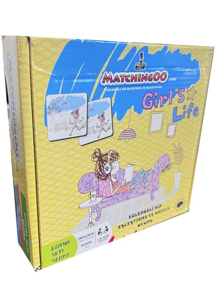 Matchingoo Eşleştirme ve Hafıza Kartları: Girl's Life