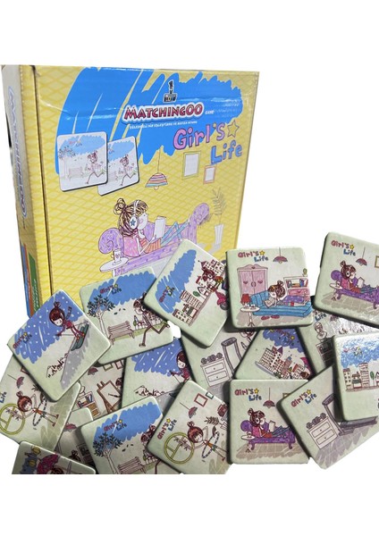 Matchingoo Eşleştirme ve Hafıza Kartları: Girl's Life