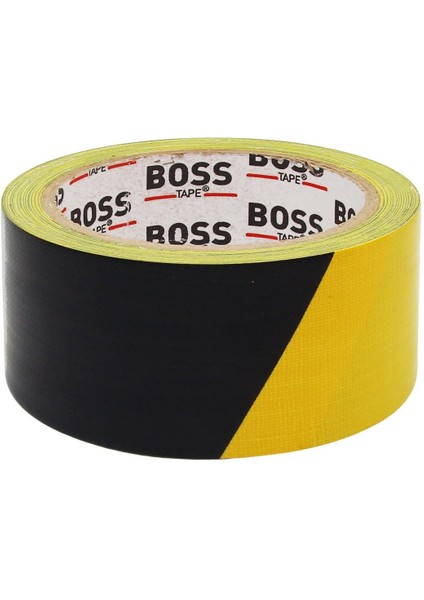 Boss Tape Sarı Siyah Duct Tape En:48 Boy:5mt