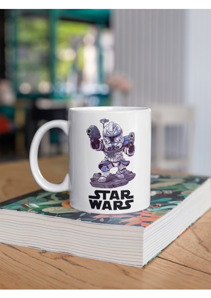 Star Wars Temalı Özel Tasarım Baskılı Kupa Bardak 002