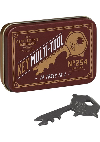 Gentlemen's Hardware Çok Amaçlı Titanium Alet-14-In-1 Key Multı-Tool