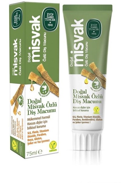 Diş Macunu Misvak Özlü 75 ml 3 Adet