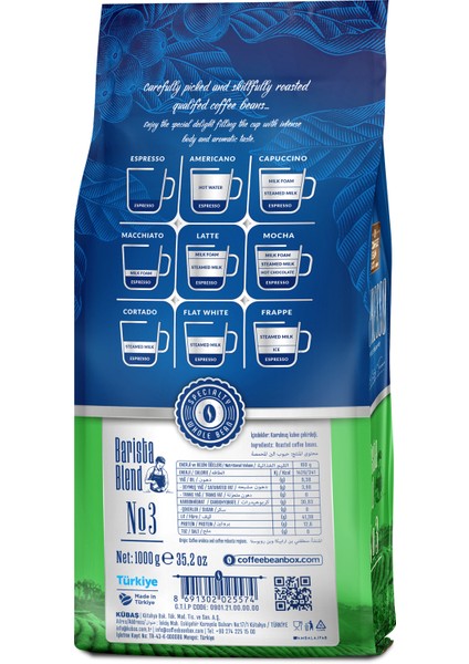Altıntelve Barista Blend Espresso Çekirdek Kahve 1000 G