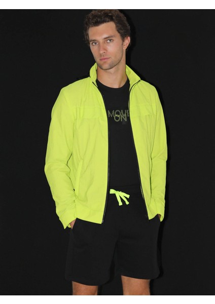 Sarı Regular Fit Kapüşonlu Casual Dokuma Mont fırsatları