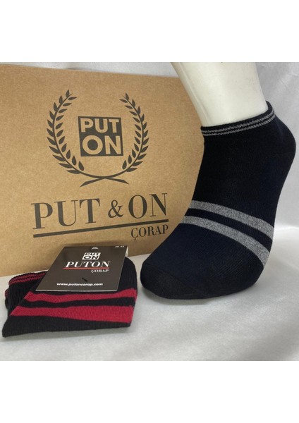 Çizgili ERKEK12'LI Patik Çorap Set fiyatları