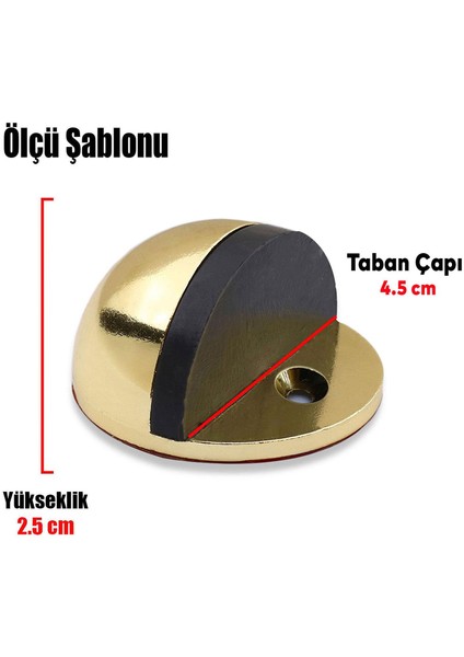 Kapı Stoperi Tamponu Vidalı Metal Kapı Stopu Çarpma Önleyici Albrifin