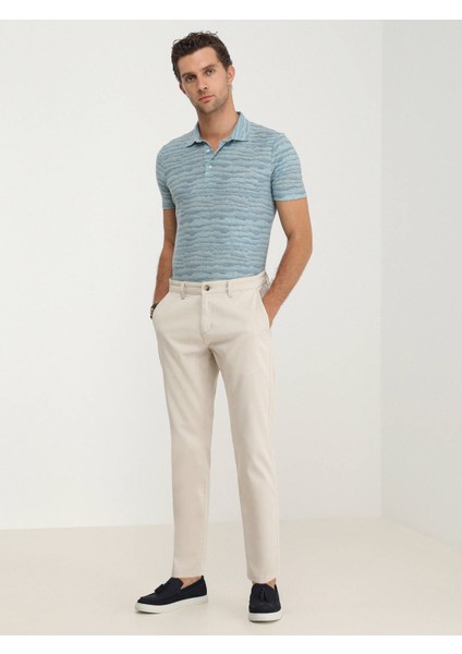 Bej Dokuma Slim Fit Casual Pamuk Karışımlı Pantolon fiyatları