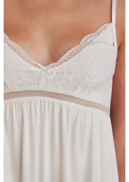 Saten Dantelli Gecelik & Sabahlık Takım - 4010 indirimleri