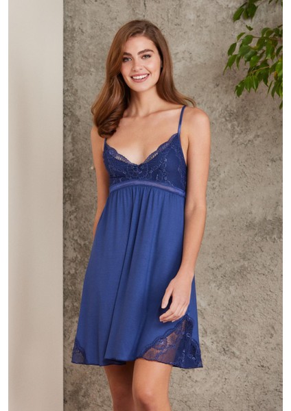 Saten Dantelli Gecelik & Sabahlık Takım - 4010 modelleri