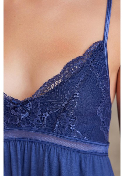 Saten Dantelli Gecelik & Sabahlık Takım - 4010 fırsatları