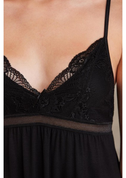 Saten Dantelli Gecelik & Sabahlık Takım - 4010 modelleri