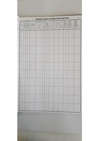 Değerli Eşya ve Para Kayıt Defteri fiyatları