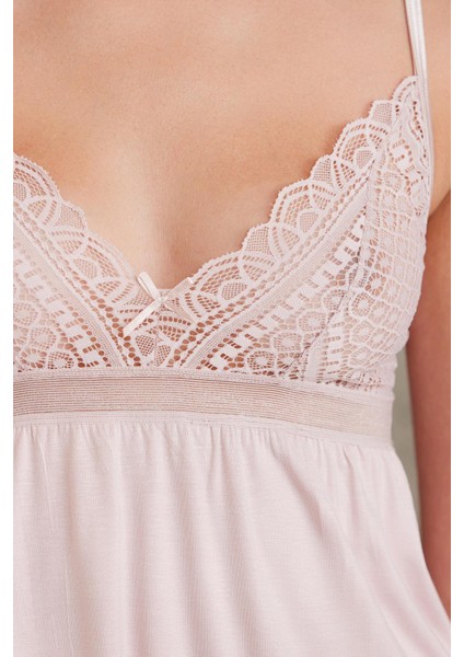 Dantelli Penye 3'lü Kadın Pijama Takımı 2820 indirimleri