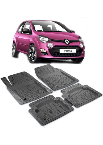 Eraks Car Accesories Twingo Uyumlu 3D Havuzlu Araç Paspas Oto Paspas Profsyonel-Prf