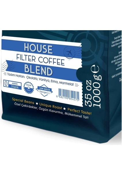 Moliendo House Blend Filtre Kahve (Çekirdek Kahve) 1000 g