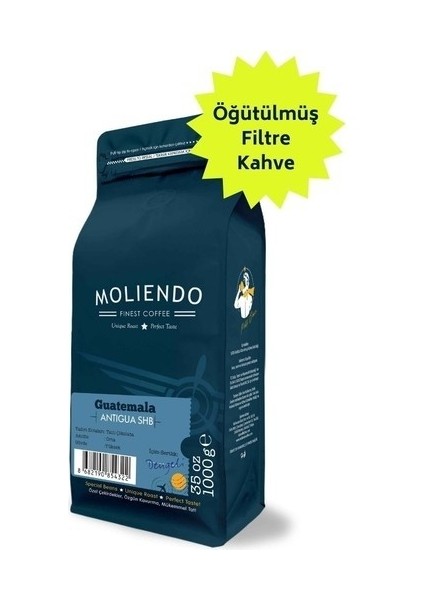Moliendo Guatemala Antigua SHB Yöresel Kahve (Öğütülmüş Filtre Kahve) 1000 g
